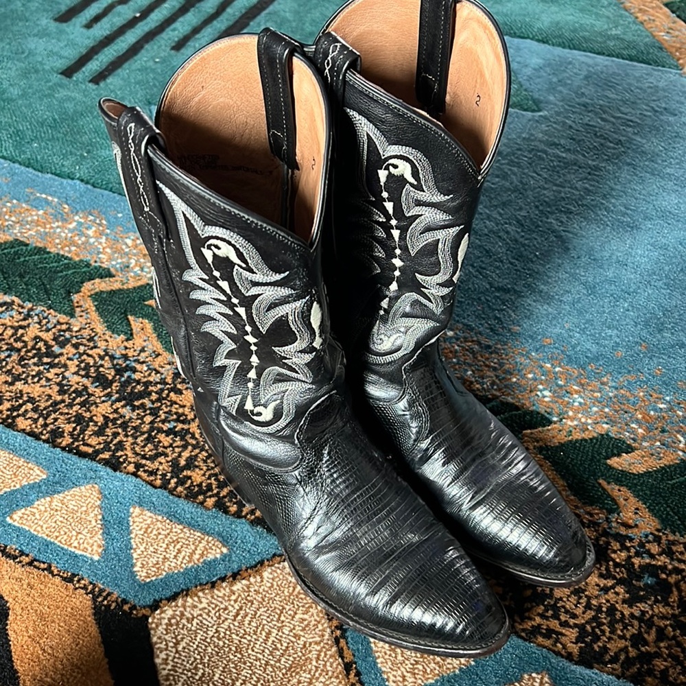 Tony Lama Lizard Skin Cowboy Boots